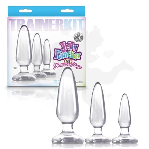 Kit de plugs anales transparentes